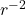 r^{-2}