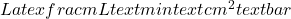 Latex frac{mL}{text{min }text{cm}^2 text{ bar}}