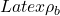 Latex \rho_b