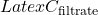 Latex C_{\text{filtrate}}