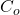  C_o 