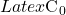 Latex \text{C}_{0}
